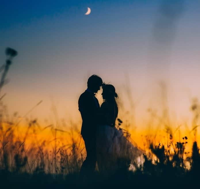 Couple enjoying sunset in Pigeon Forge TN